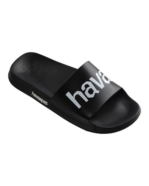 Chinelos de Banho Unissexo Slide Classic Logomania Preto-5