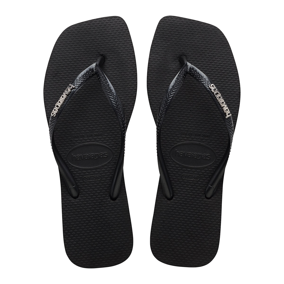 Imagem 0 de Chinelos de Banho Unissexo Square Logo Metallic