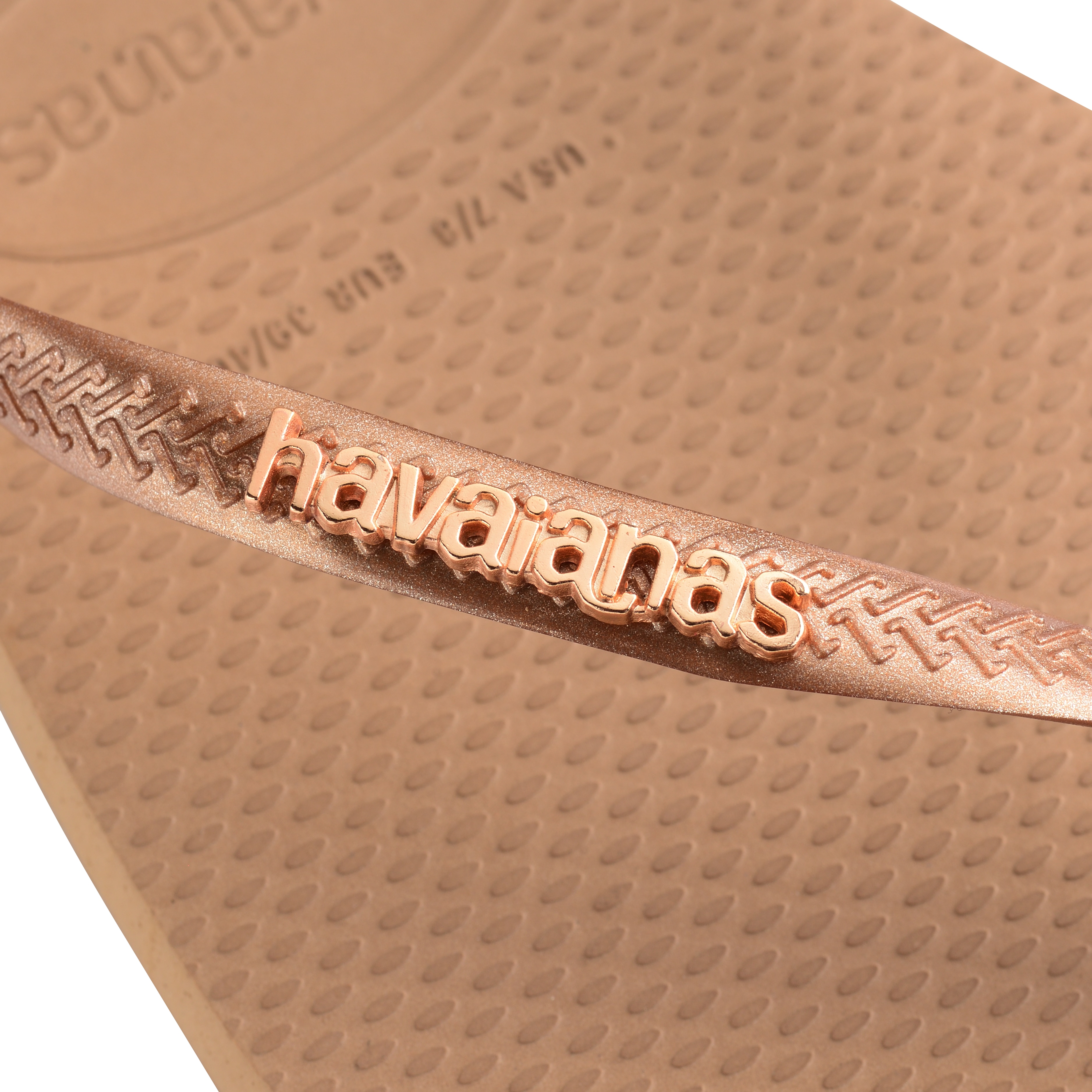 Chinelos de Banho Unissexo Square Logo Metallic Rosa-claro-7