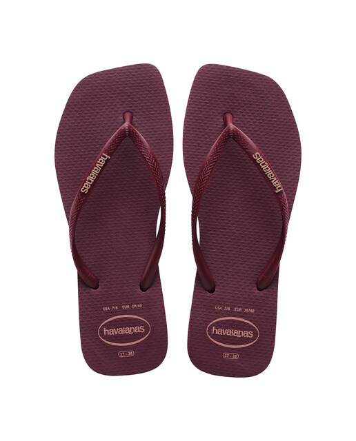 Chinelos de Banho de Mulher Square Logo Pop Up Roxo-1