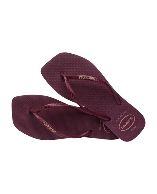 Chinelos de Banho de Mulher Square Logo Pop Up Roxo-3