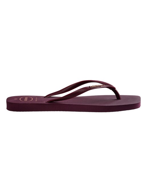 Chinelos de Banho de Mulher Square Logo Pop Up Roxo-4