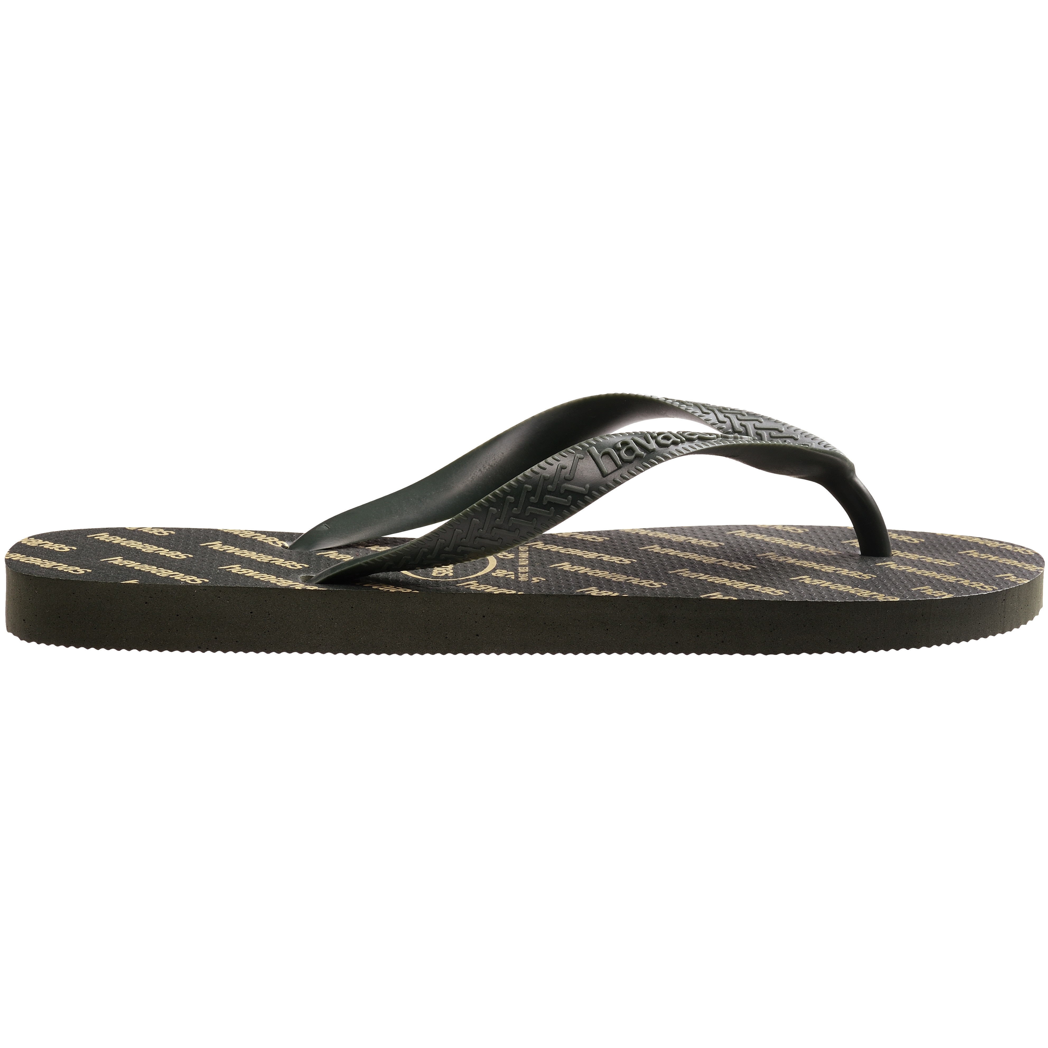 Chinelos Unissexo Top Logomania Essential Olive Green 412 Verde-escuro-3