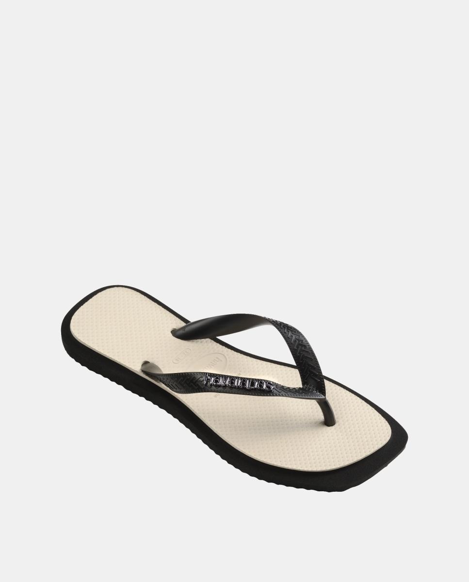Chinelos de Mulher Hav. Top Square Fusion 412 Preto / Amarelo-2