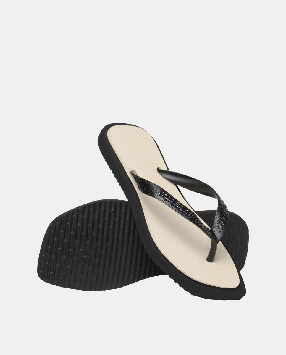 Chinelos de Mulher Hav. Top Square Fusion 412 Preto / Amarelo-4