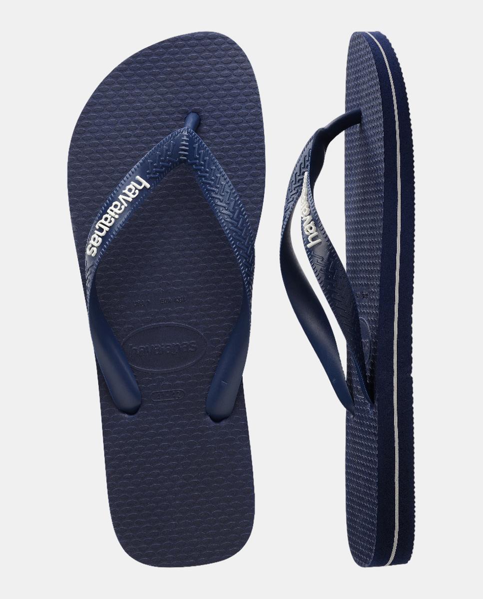 Chinelos de Homem Hav. Top Rubber Logo Filete Navy Blue 456 Azul-marinho-3