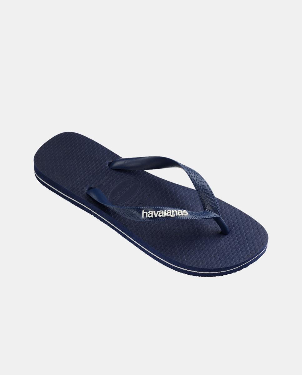 Chinelos de Homem Hav. Top Rubber Logo Filete Navy Blue 456 Azul-marinho-5