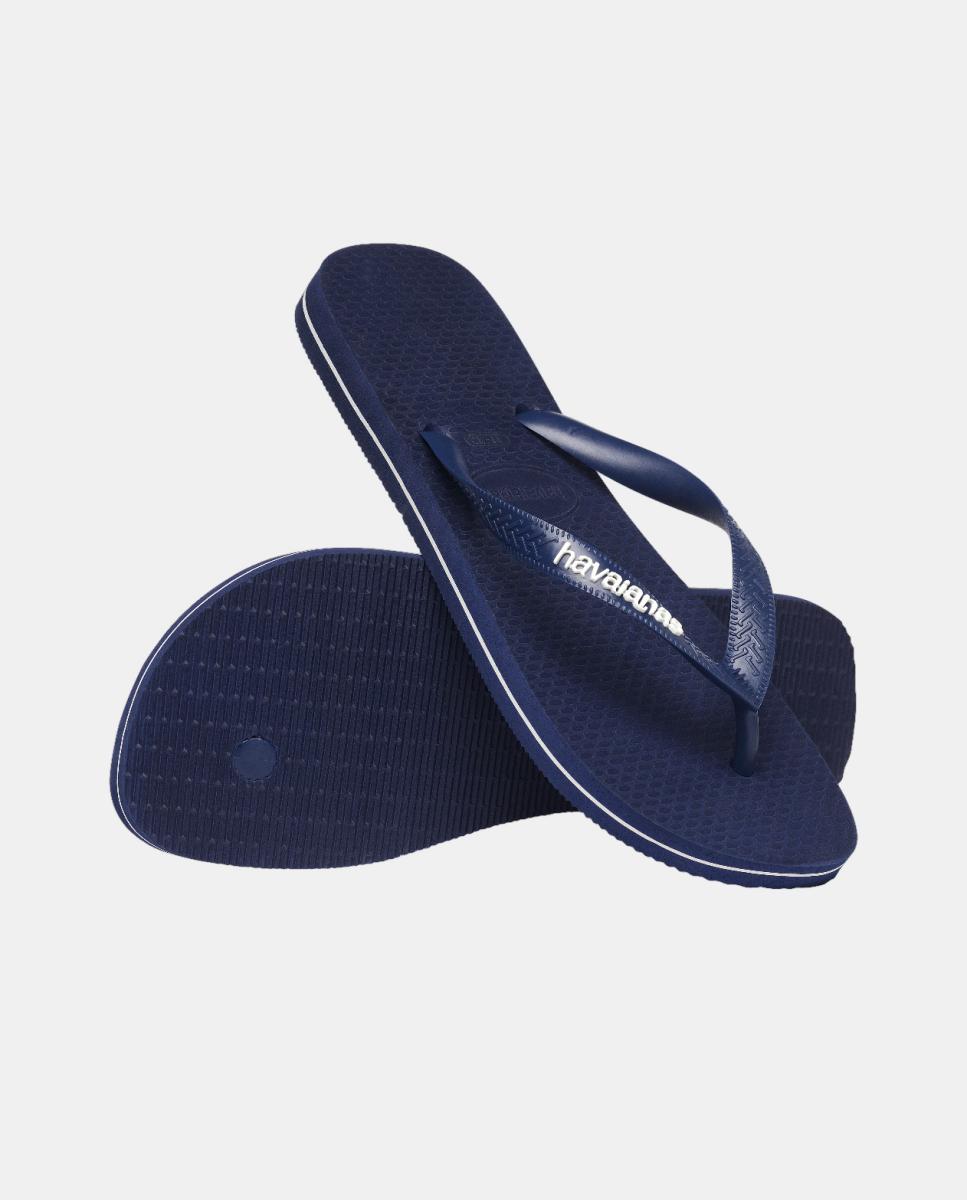 Chinelos de Homem Hav. Top Rubber Logo Filete Navy Blue 456 Azul-marinho-6
