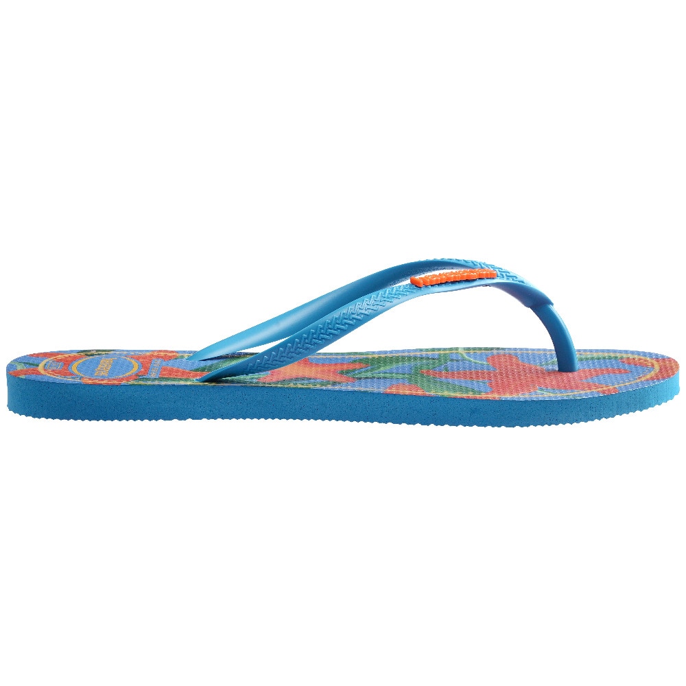 Chinelos de Mulher Hav. Slim Tropical Turquoise 412 Estampado/Azul-3