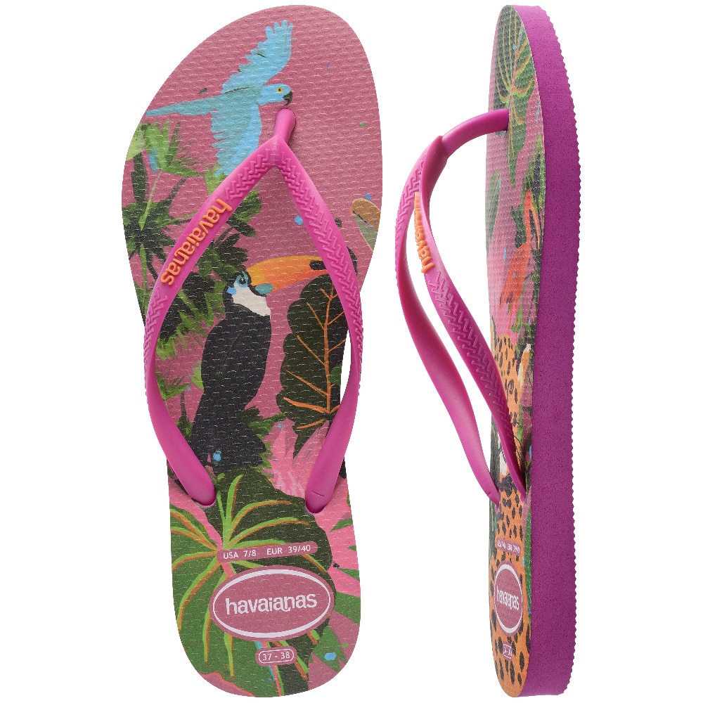 Chinelos de Mulher Hav. Slim Summer Bliss Rose Gum 412 Rosa-pastilha-5