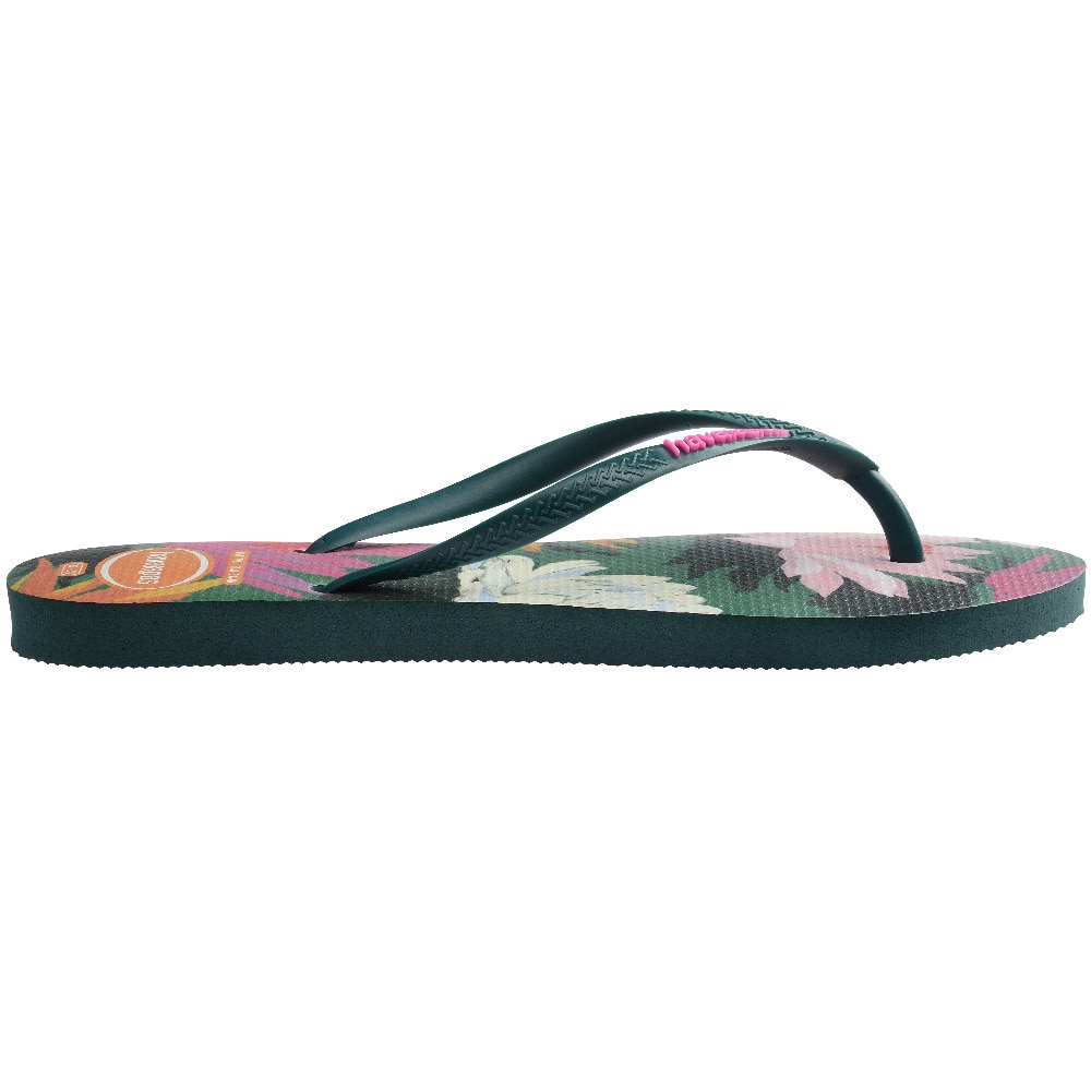 Chinelos de Mulher Hav. Slim Summer Bliss Pantanal Green 412 Verde-esmeralda-4