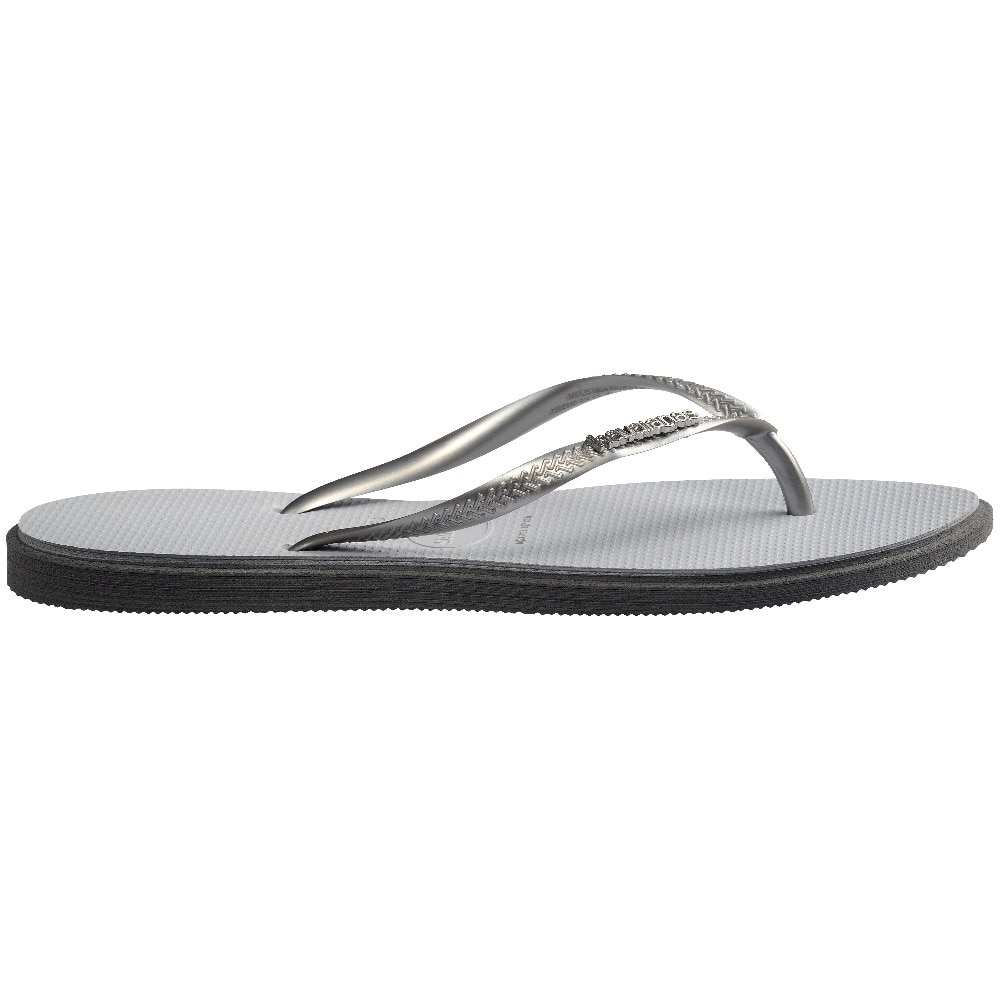 Chinelos Mulher Hav. Slim Point Steel Grey 412 Havaianas Cinzento-3