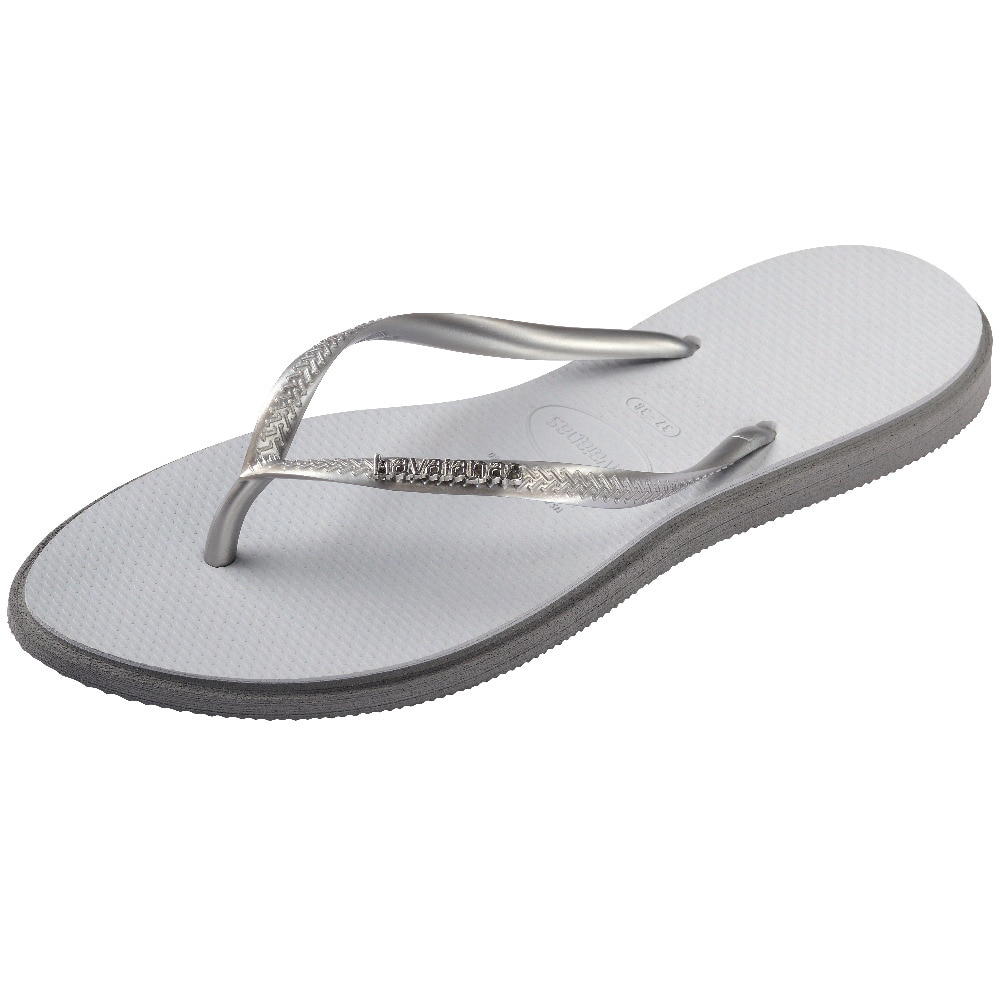 Chinelos Mulher Hav. Slim Point Steel Grey 412 Havaianas Cinzento-6