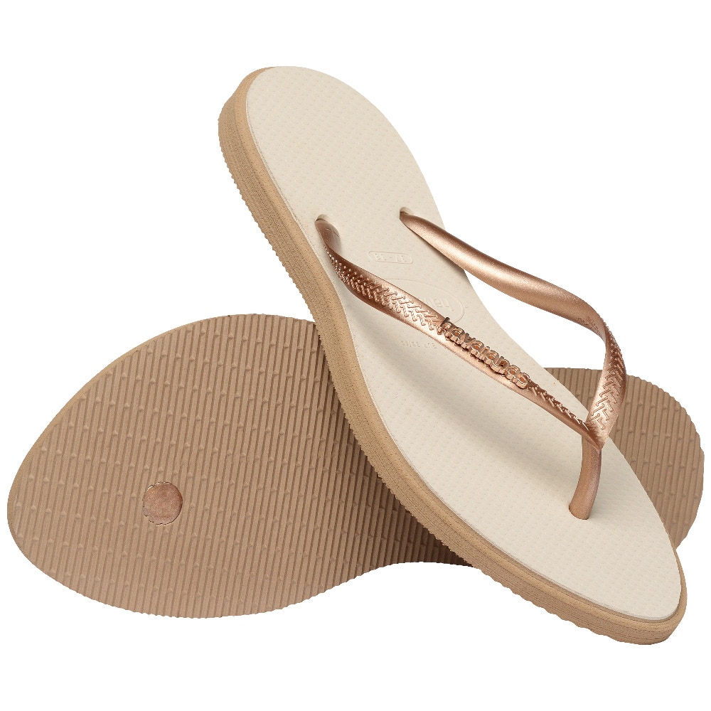 Chinelos Mulher Hav. Slim Point Rose Gold/Beige 412 Havaianas Natural-6
