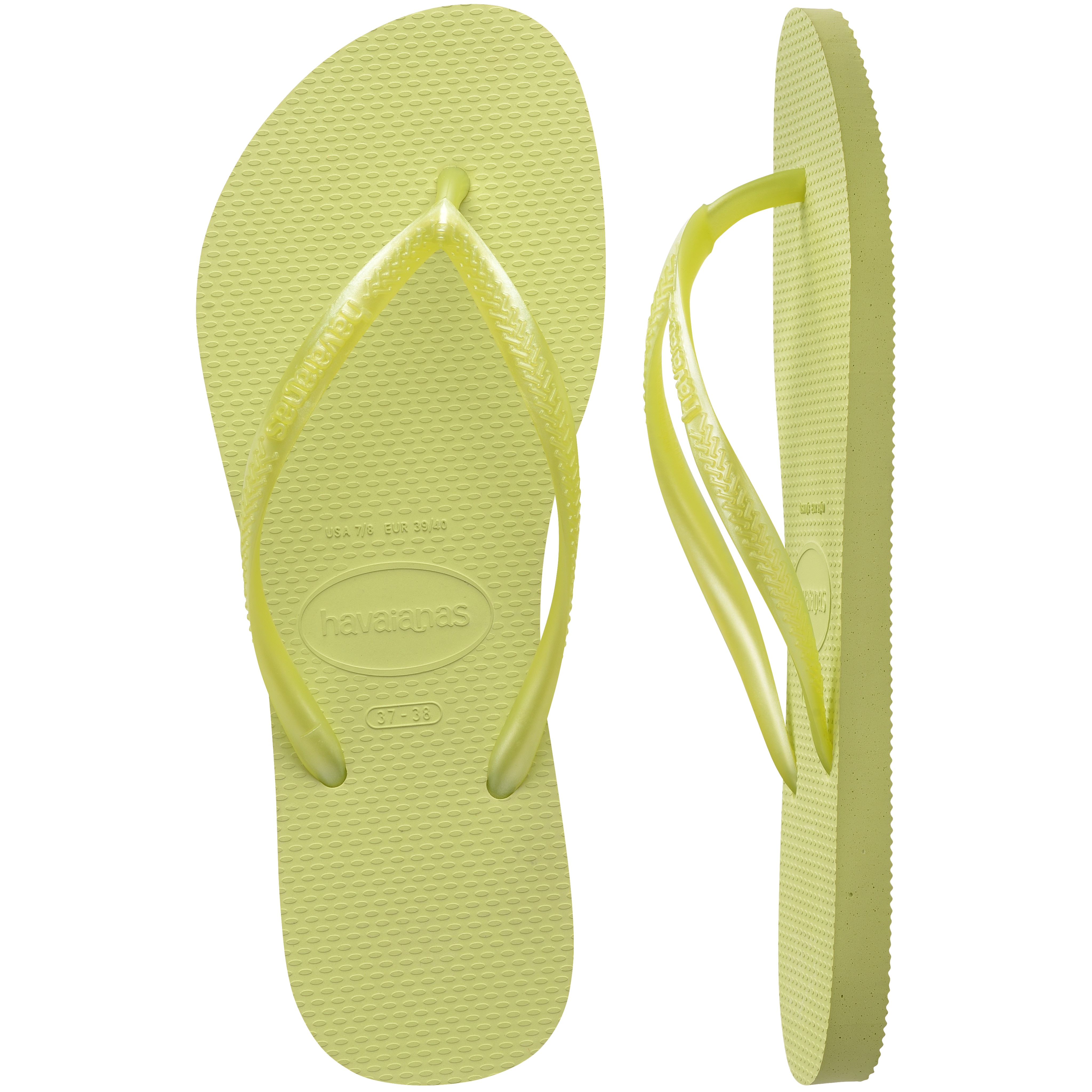 Chinelos de Mulher Hav. Slim Matcha Green 412 Verde Lima-5