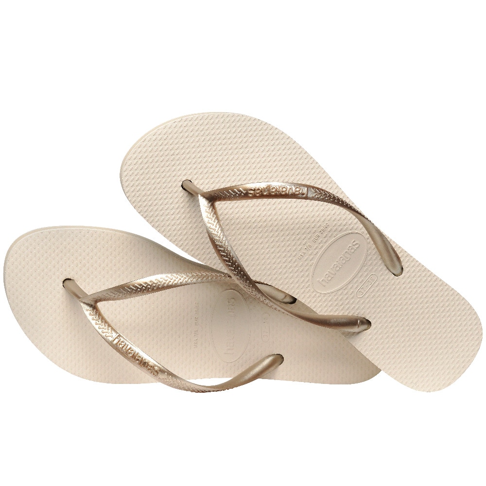 Sandálias de Mulher Hav. Slim Flatform Beige 412 Champanhe-2