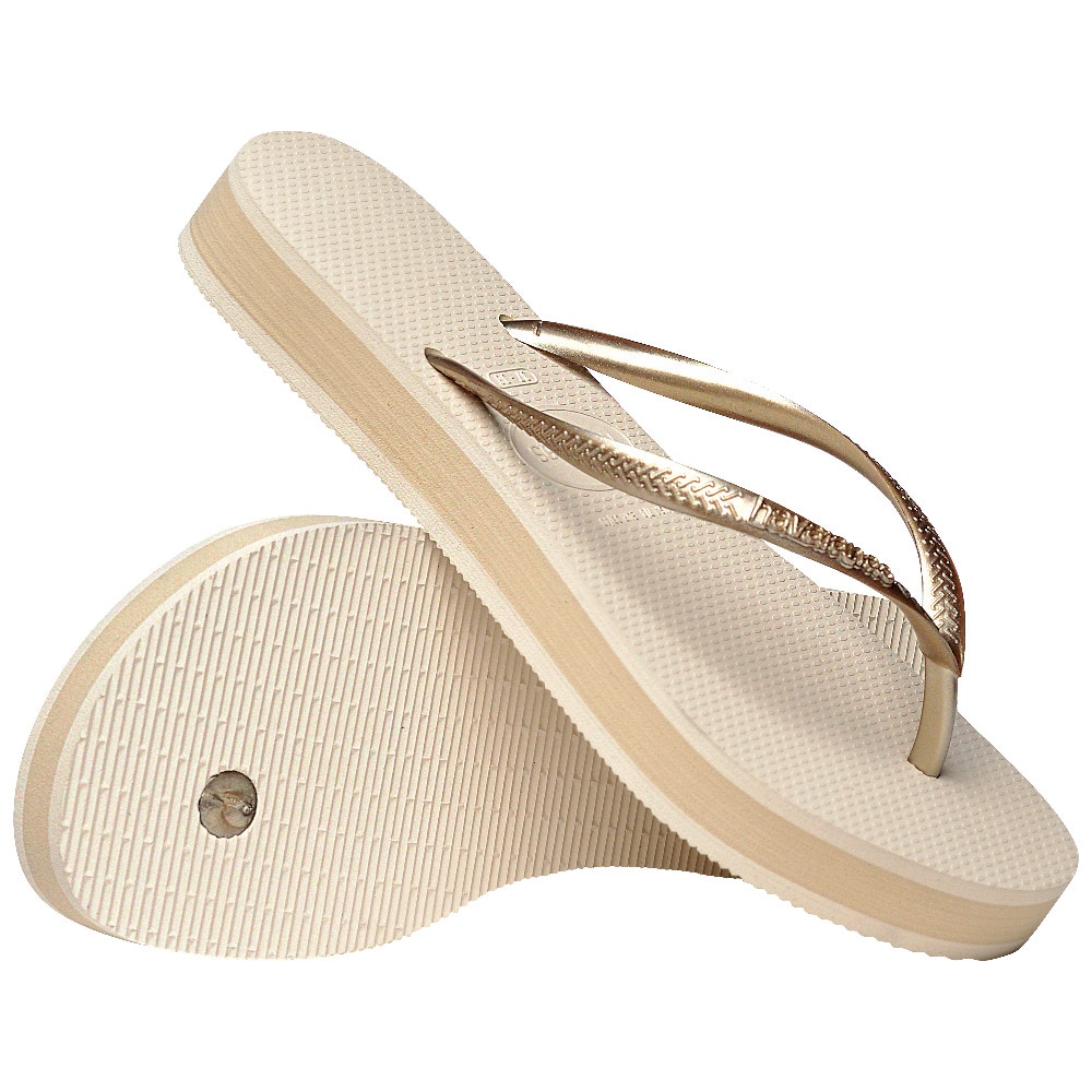 Sandálias de Mulher Hav. Slim Flatform Beige 412 Champanhe-3