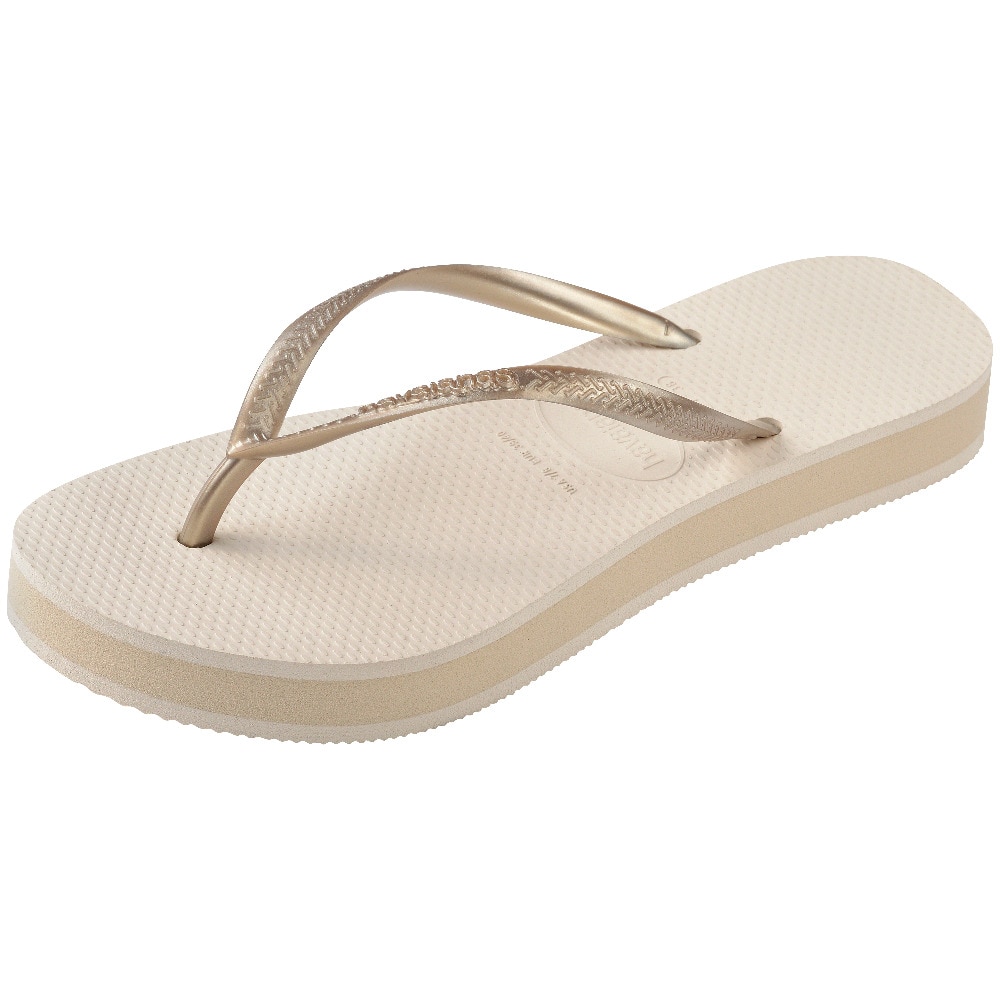 Sandálias de Mulher Hav. Slim Flatform Beige 412 Champanhe-5
