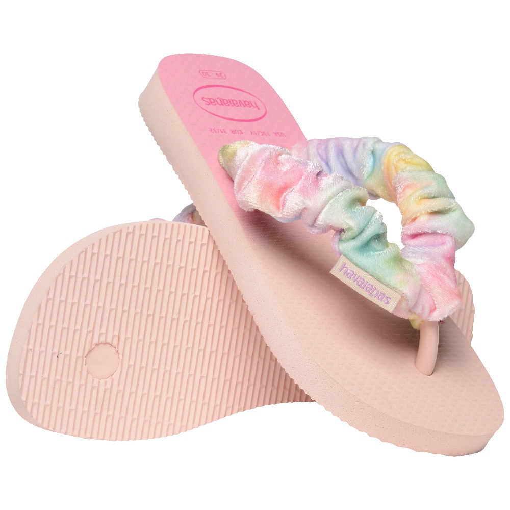 Chinelos Menino Hav. Kids Fluffy Ballet Rose 356 Havaianas Rosa-claro-3