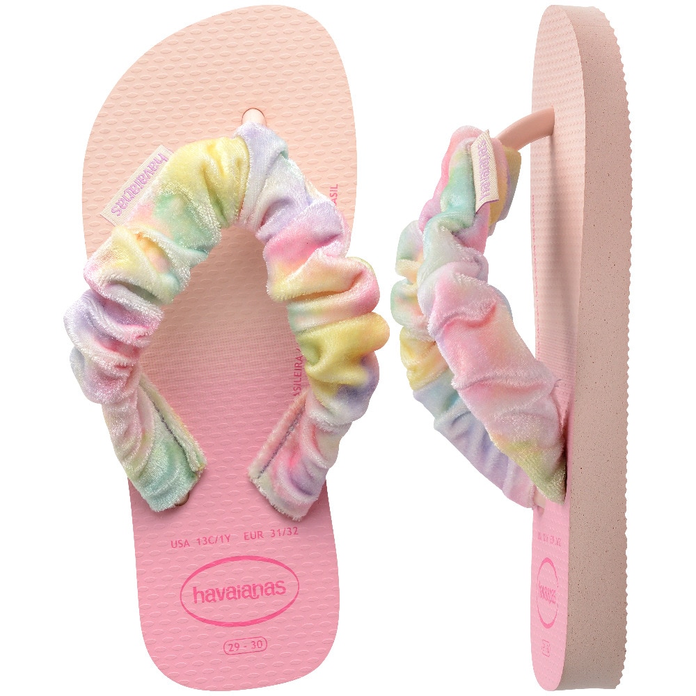 Chinelos Menino Hav. Kids Fluffy Ballet Rose 356 Havaianas Rosa-claro-4