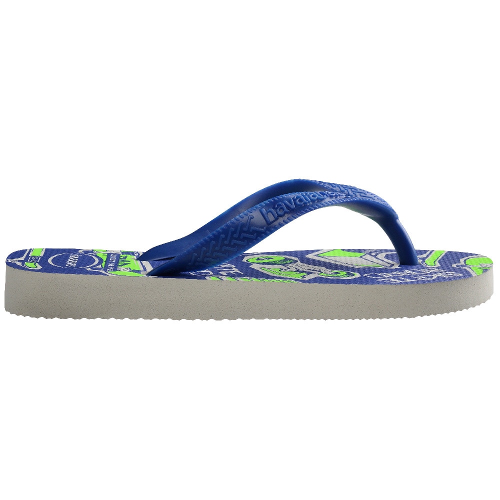 Chinelos de Menino Hav. Kids Athletic White/Marine Blue 356 Azul-marinho / Branco-3
