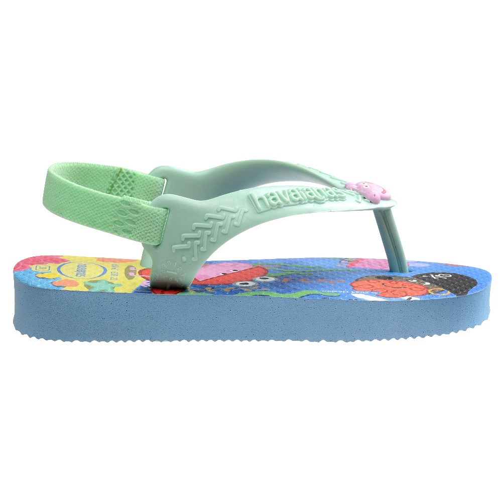 Chinelos de Bebé Hav. Baby Peppa Pig Lavender Blue 256 Estampado/Azul-4