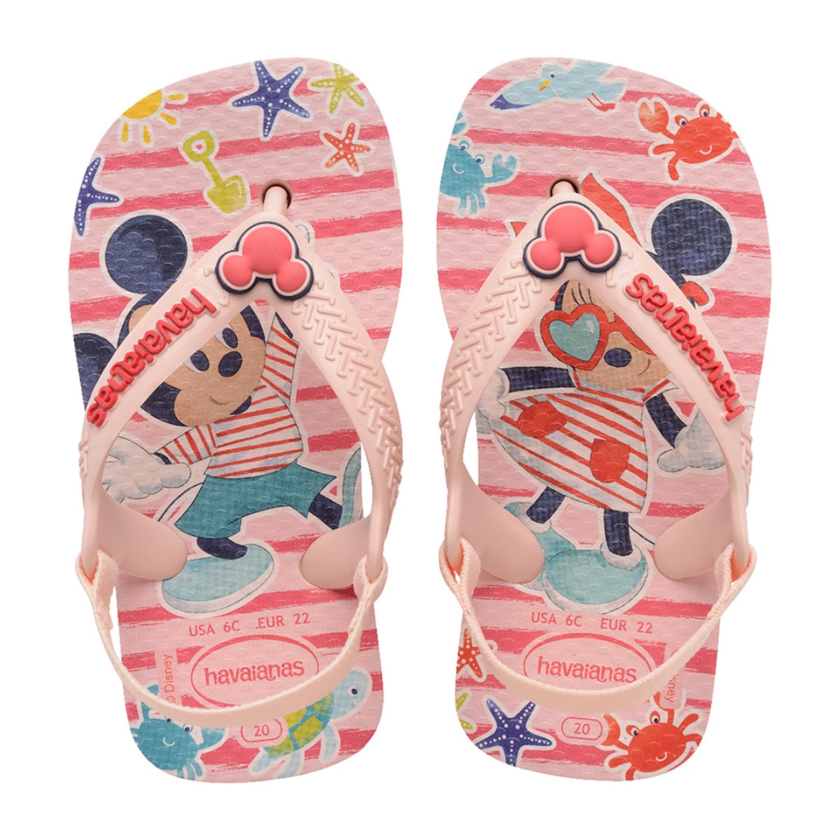 Imagem 0 de Chinelos de Bebé Hav. Baby Disney Classics Ii Pink/Red 256
