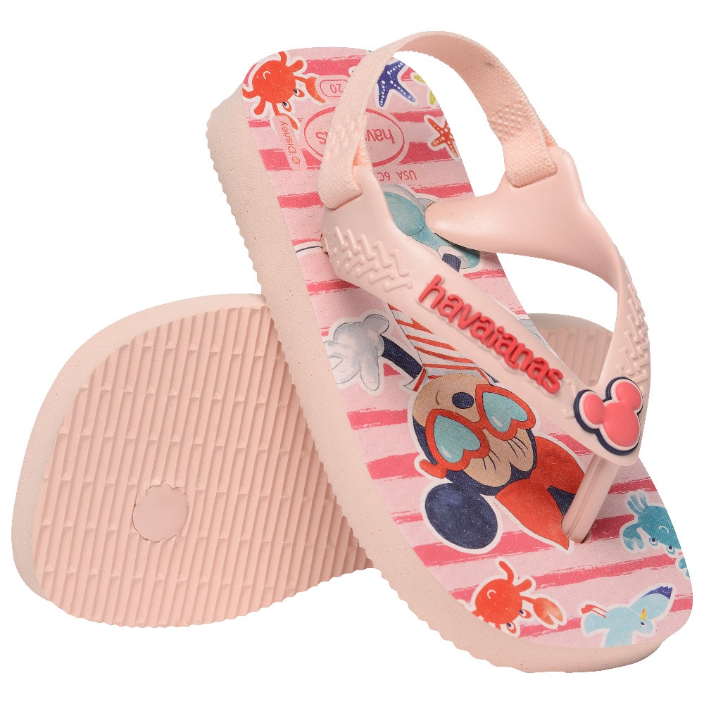 Chinelos de Bebé Hav. Baby Disney Classics Ii Pink/Red 256 Rosa/Vermelho-4