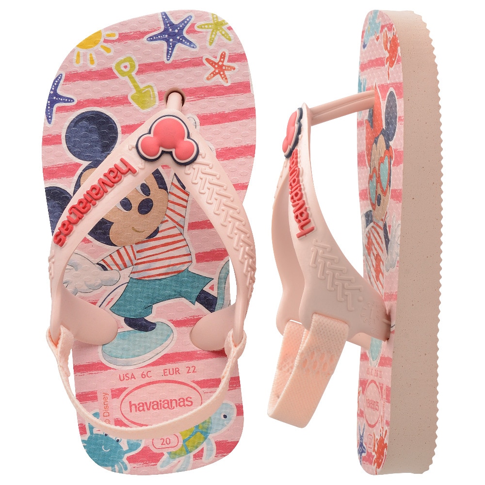 Chinelos de Bebé Hav. Baby Disney Classics Ii Pink/Red 256 Rosa/Vermelho-5