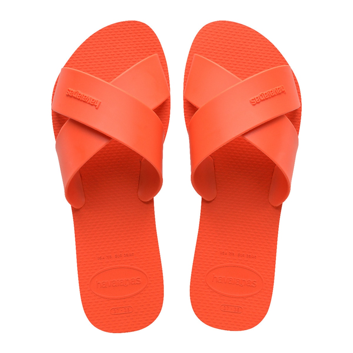 Chinelos de Mulher Hav. Aqua Sunset Orange 412 Vermelho-1