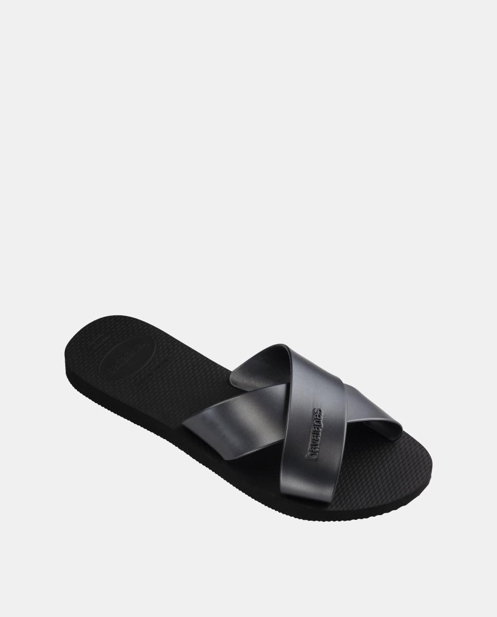 Sandália Mulher Hav. Aqua Metallic Black 412 Havaianas Preto-2