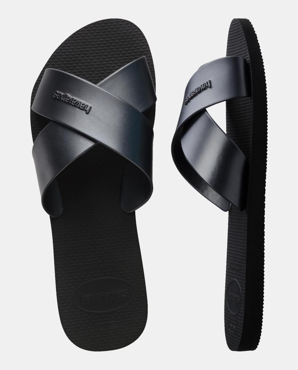 Sandália Mulher Hav. Aqua Metallic Black 412 Havaianas Preto-5