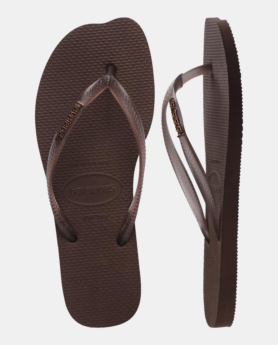 Chinelos Mulher Split Havaianas Castanho-escuro-4