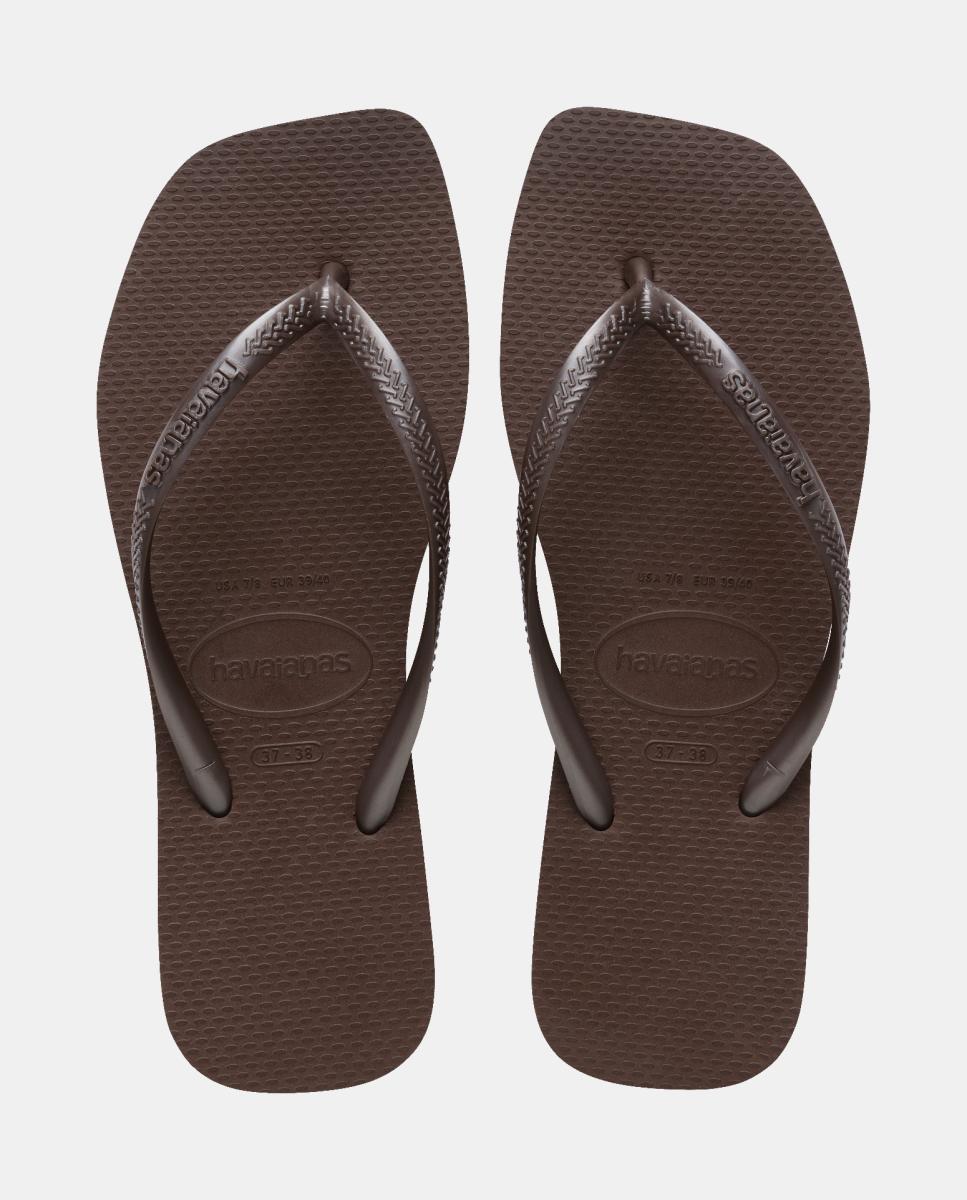 Chinelos Mulher Square  Havaianas Castanho-escuro-1
