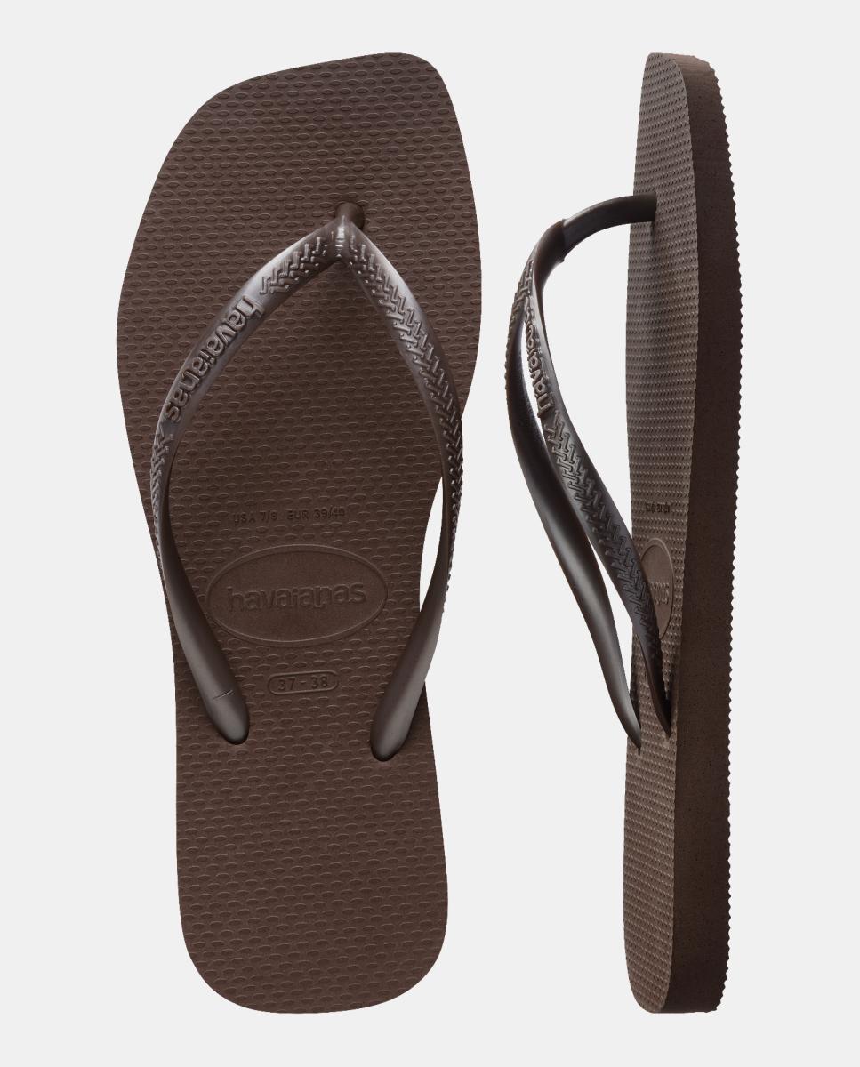 Chinelos Mulher Square  Havaianas Castanho-escuro-5