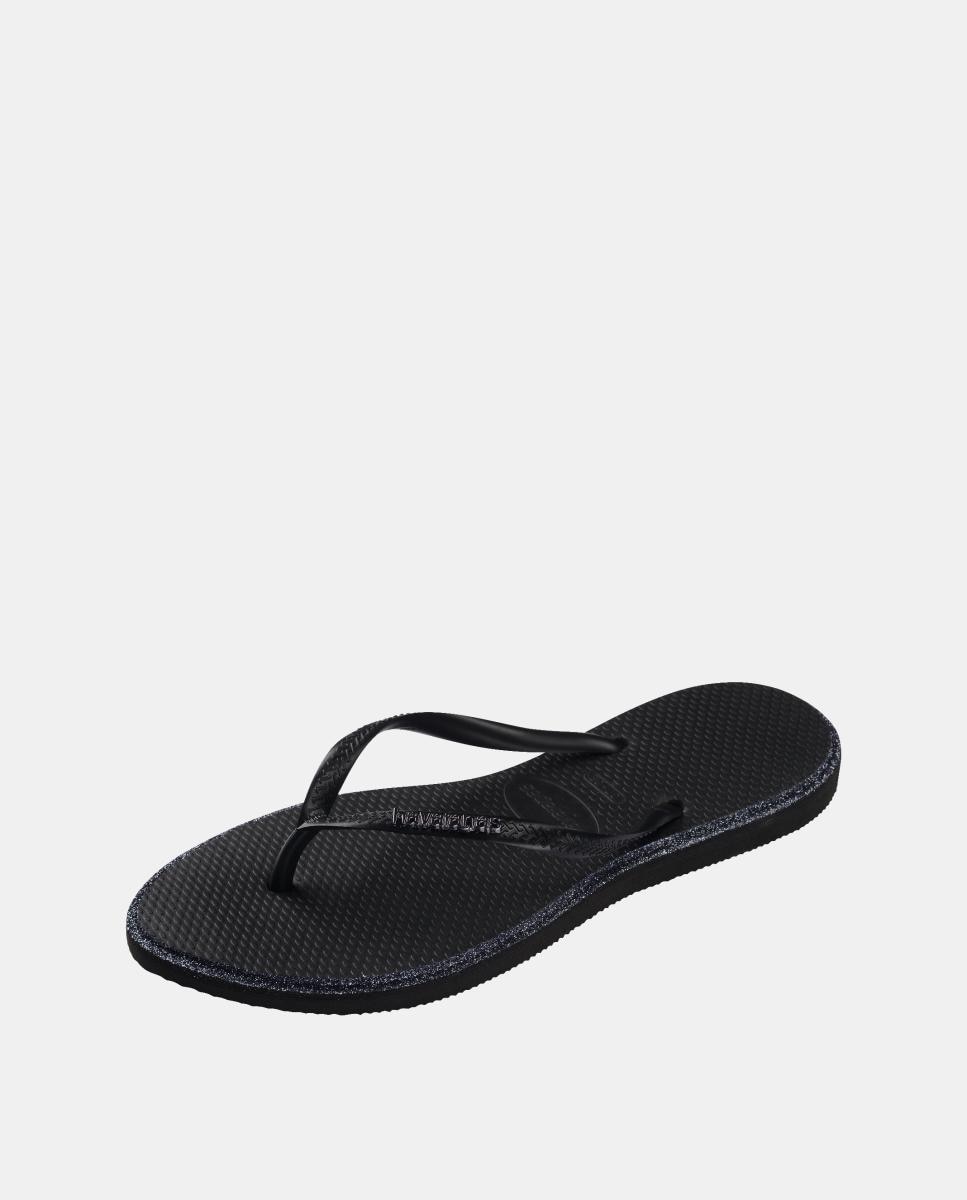Chinelos Mulher Slim Point Glitter Havaianas Preto-6