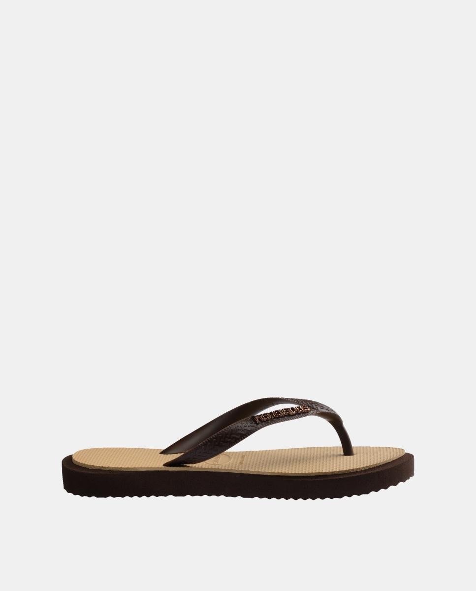 Chinelos Mulher Top Point Fusion Havaianas Bege-3