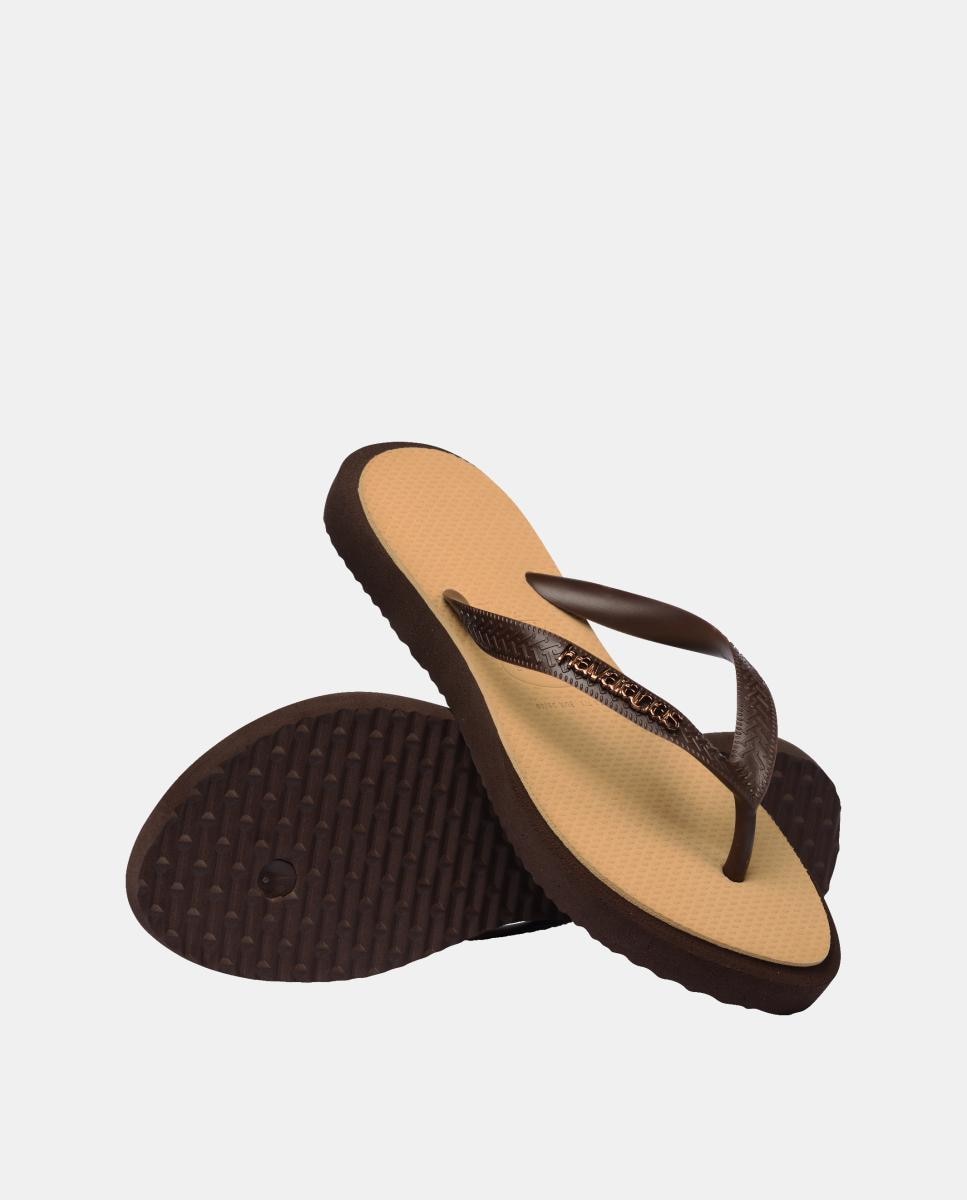 Chinelos Mulher Top Point Fusion Havaianas Bege-4