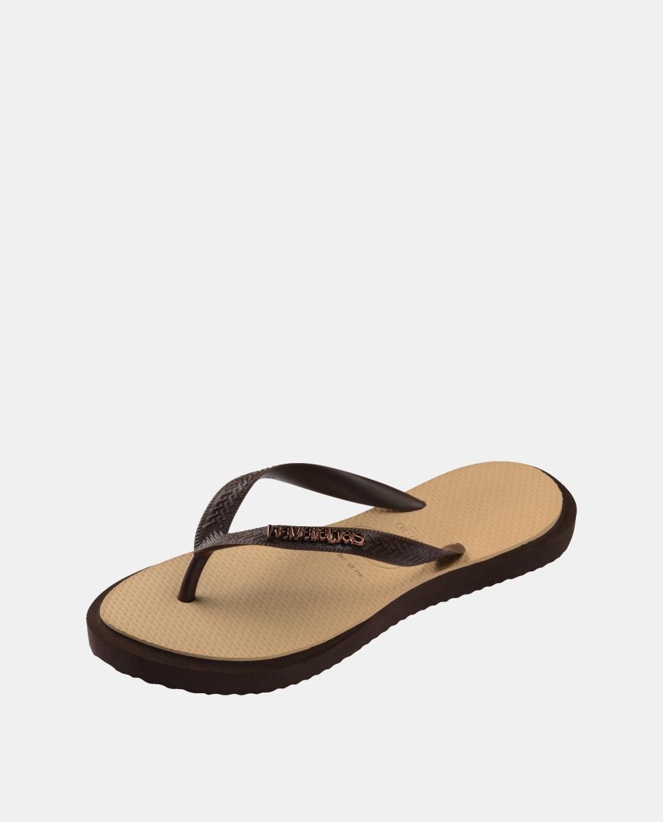 Chinelos Mulher Top Point Fusion Havaianas Bege-6