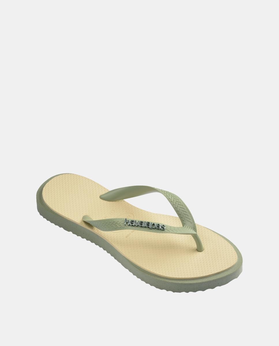 Chinelos Mulher Top Point Fusion Havaianas Verde / Amarelo-2