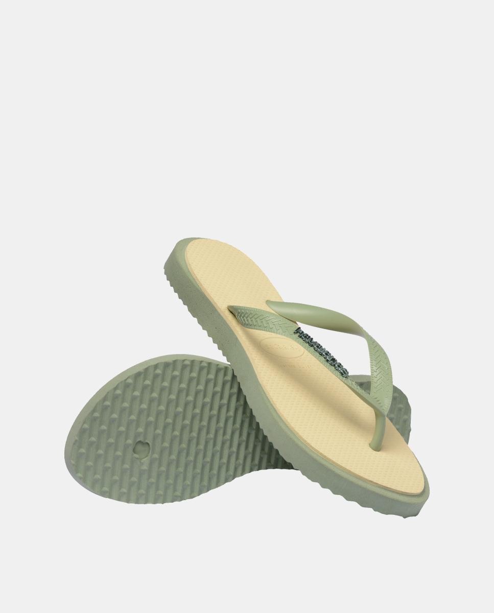 Chinelos Mulher Top Point Fusion Havaianas Verde / Amarelo-4