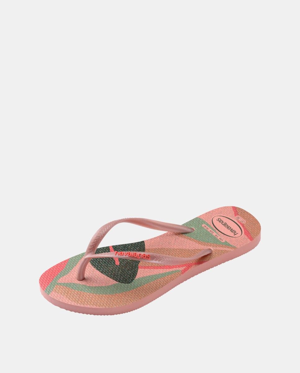 Chinelos Mulher Slim Estampadas Havaianas Coral-6