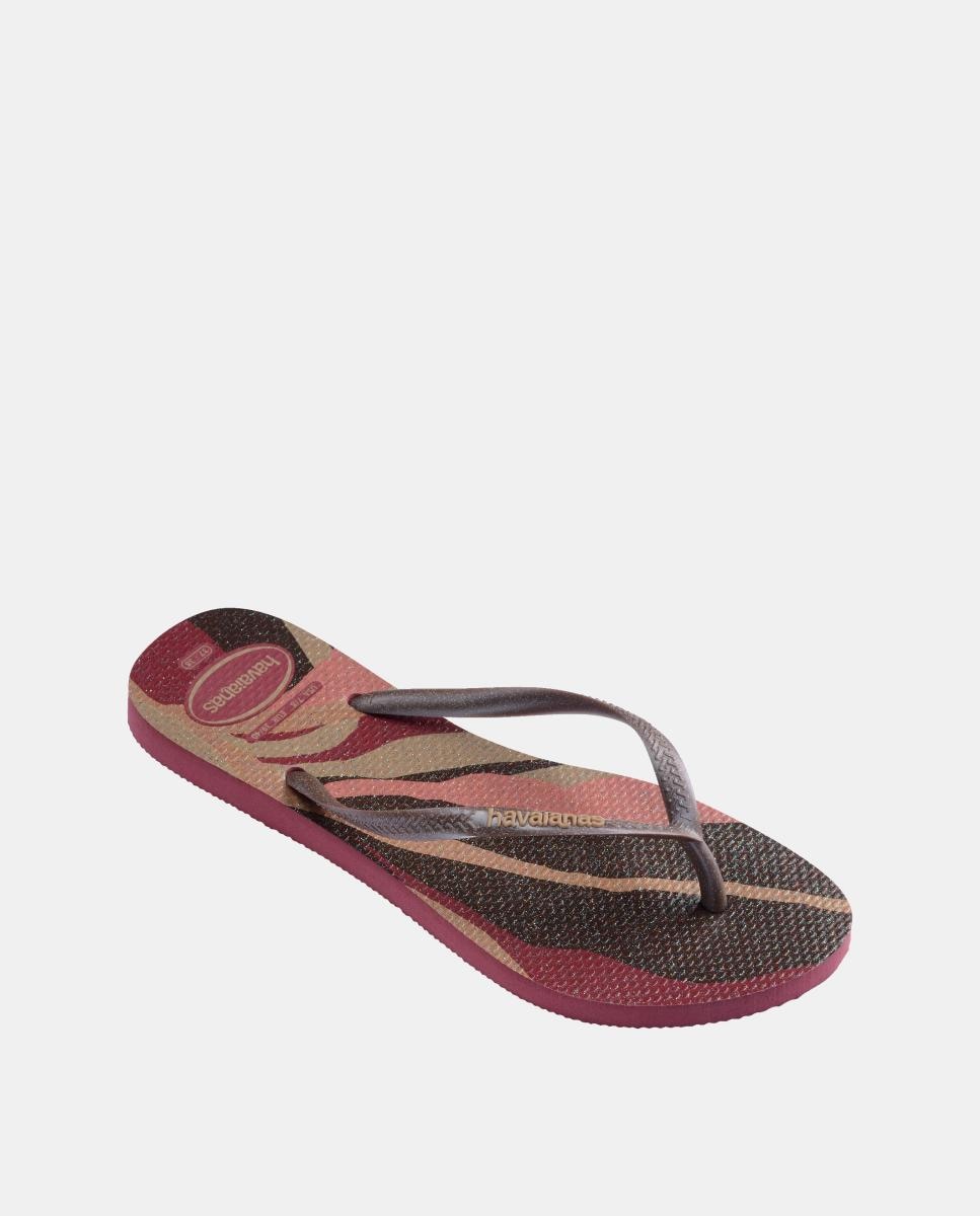 Chinelos Mulher Slim Estampadas Havaianas Beterraba-2