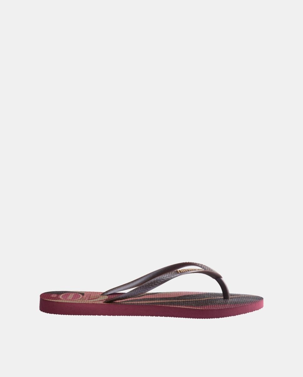 Chinelos Mulher Slim Estampadas Havaianas Beterraba-3