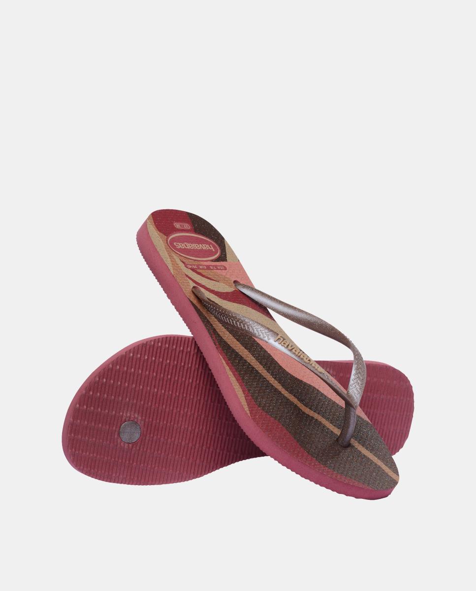 Chinelos Mulher Slim Estampadas Havaianas Beterraba-4
