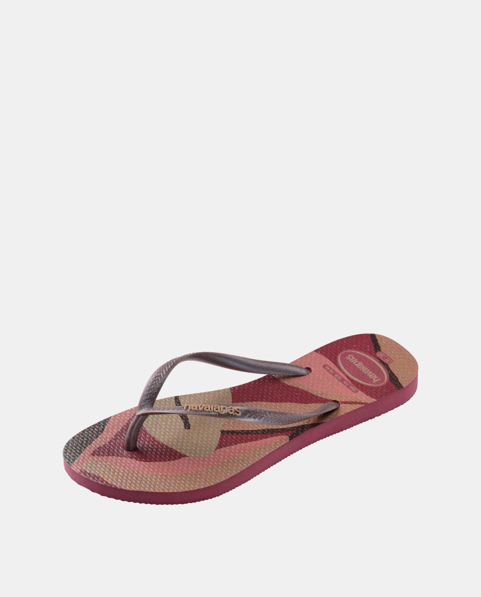 Chinelos Mulher Slim Estampadas Havaianas Beterraba-6