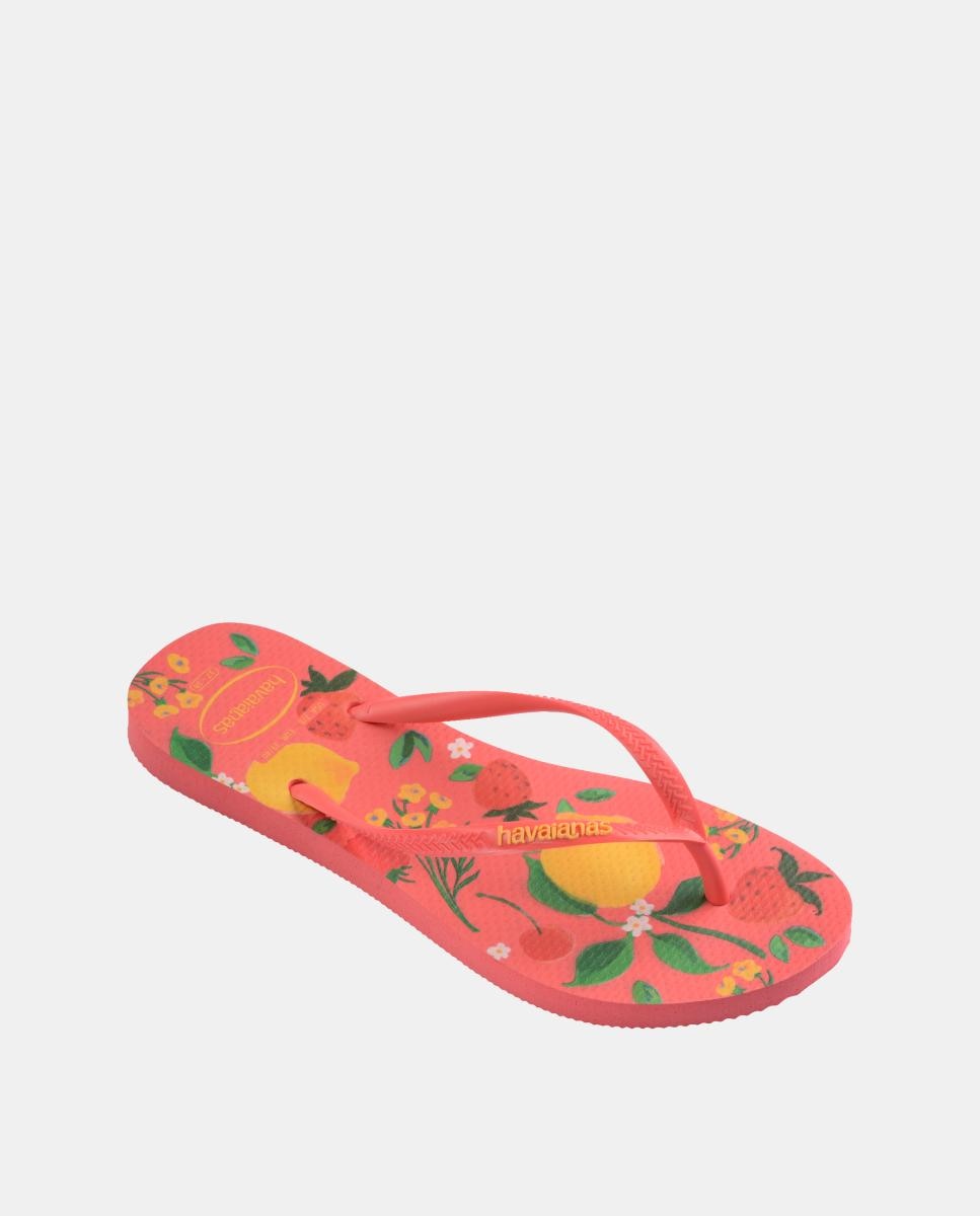Chinelos Mulher Slim Estampadas Havaianas Coral-2