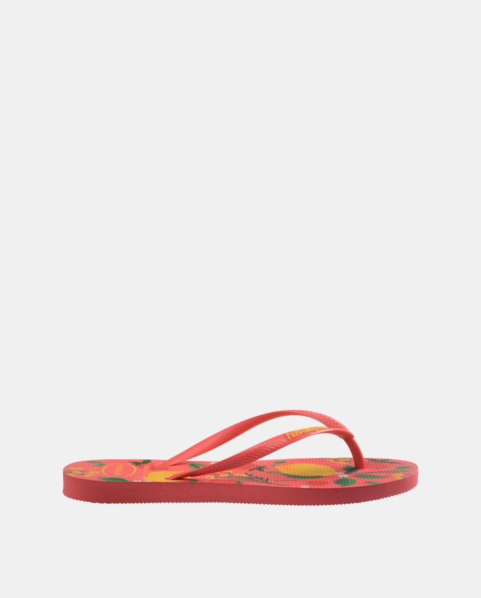 Chinelos Mulher Slim Estampadas Havaianas Coral-3