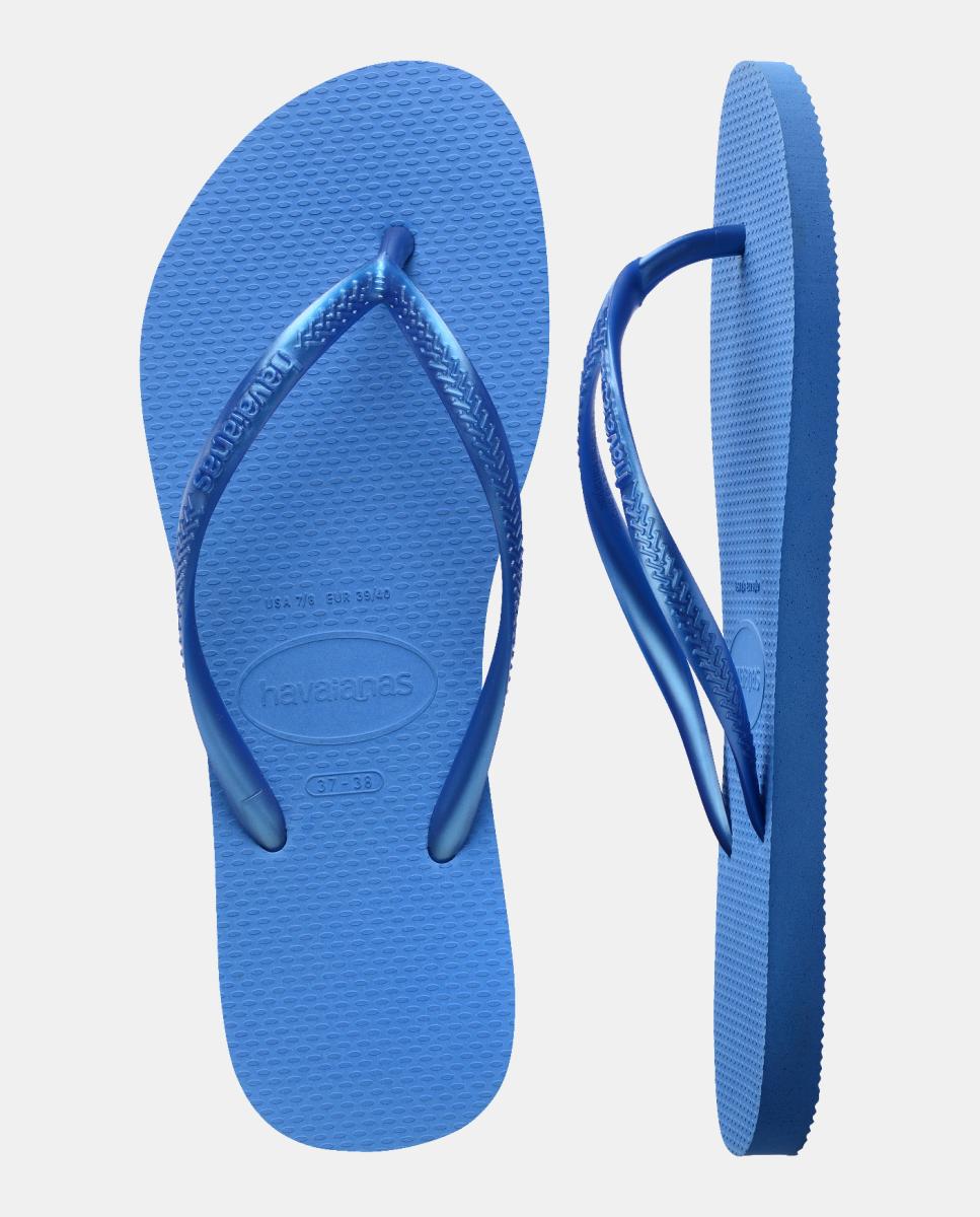 Chinelos Mulher Slim Havaianas Azul-elétrico-5