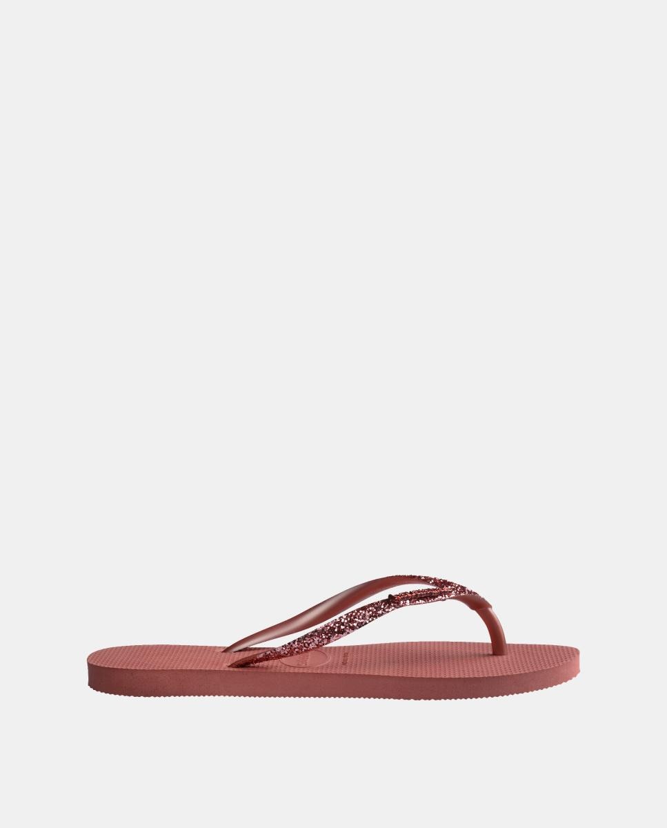 Chinelos Mulher Slim Glitter Havaianas Coral-3